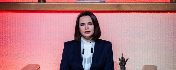 Экс-кандидат в президенты Белоруссии Светлана Тихановская в Сейме Литвы  - Sputnik Литва