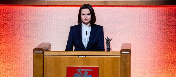 Экс-кандидат в президенты Белоруссии Светлана Тихановская в Сейме Литвы - Sputnik Литва