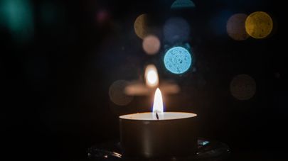 Траурная свеча в память о событиях 13 января 1991 года