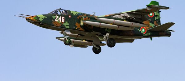 Штурмовик Су-25 ВВС Болгарии Штурмовик Су-25 ВВС Болгарии - Sputnik Литва