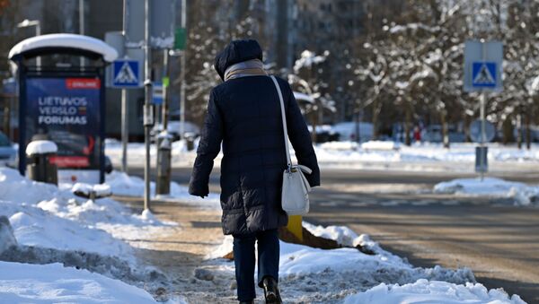 Улица Вильнюса зимой  - Sputnik Литва