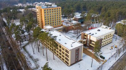 Вид на санаторий "Беларусь" в Друскининкае