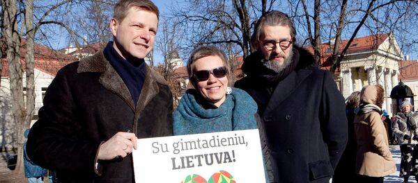 Мэр Вильнюса Ремигиюс Шимашюс с супругой Агне Матулайте (слева на снимке) - Sputnik Lietuva