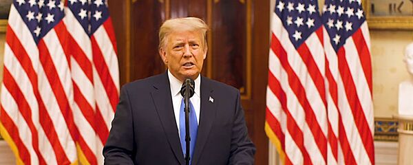 Президент США Дональд Трамп, прощальная речь - Sputnik Литва