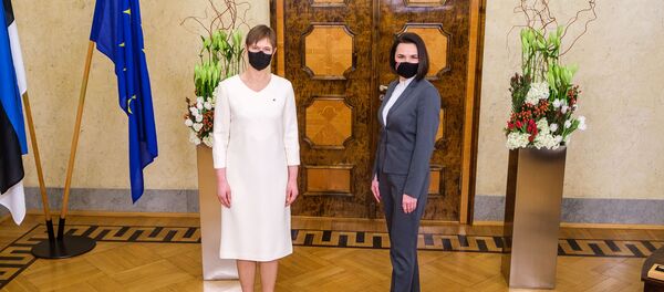 Президент Эстонии Керсти Кальюлайд и экс-кандидат в президенты Белоруссии Светлана Тихановская - Sputnik Литва