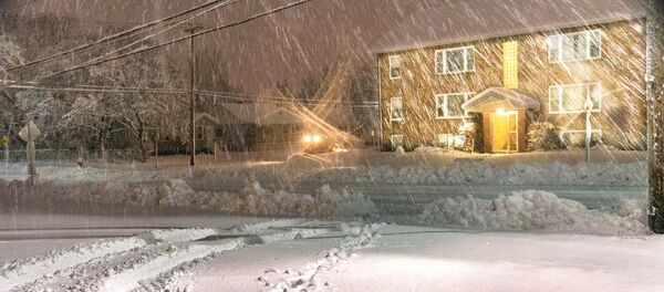 Снегопад в городе - Sputnik Литва