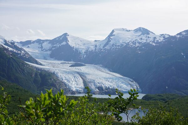 Вид на ледник Портедж на Аляске, США - Sputnik Литва