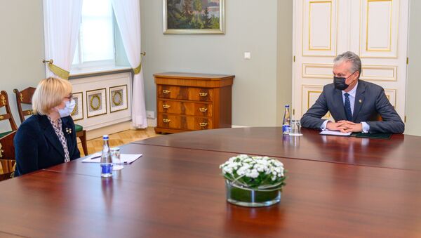 Президент Литвы Гитанас Науседа встретился с министром образования, науки и спорта Юргитой Шюгждинене - Sputnik Литва