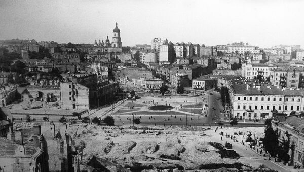 Sugriauto Kijevo vaizdas po išvadavimo nuo nacių kariuomenės - Sputnik Lietuva