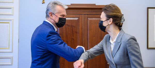 Президент Литвы Гитанас Науседа и спикер Сейма Литвы Виктория Чмилите-Нильсен - Sputnik Литва