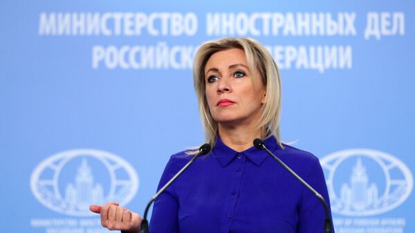 Oficiali Rusijos URM atstovė Marija Zacharova - Sputnik Lietuva