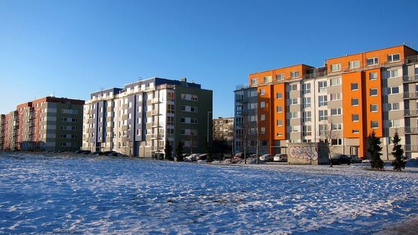 Спальный район Клайпеды зимой - Sputnik Литва