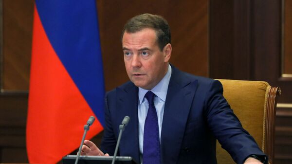 Заместитель председателя Совбеза РФ Дмитрий Медведев, архивное фото - Sputnik Lietuva