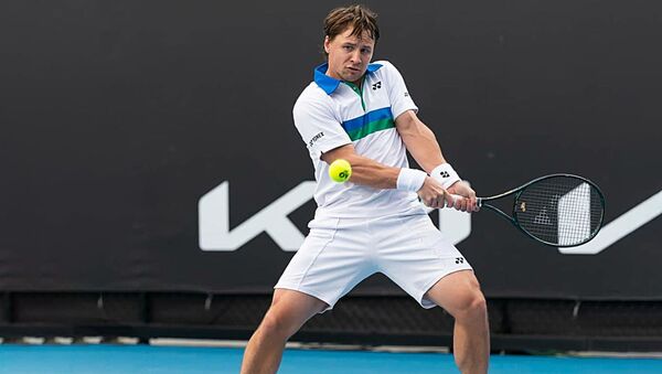 Литовский теннисист Ричардас Беранкис на Murray River Open в Мельбурне, Австралия - Sputnik Литва