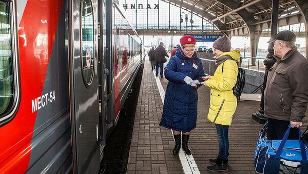 Фирменный поезд Янтарь - Sputnik Lietuva