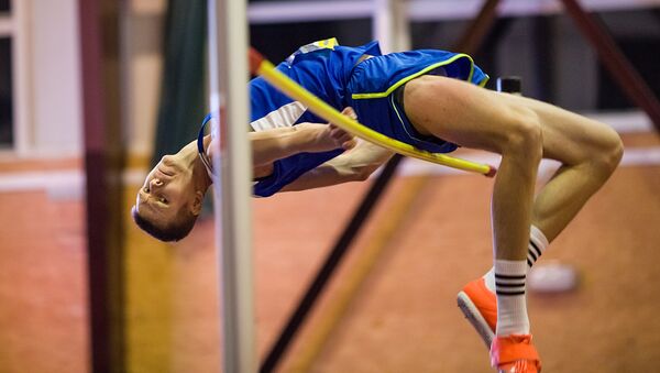 Литовский прыгун в высоту Андрюс Глебаускас на турнире Kladno Indoor 2021, Чехия - Sputnik Литва