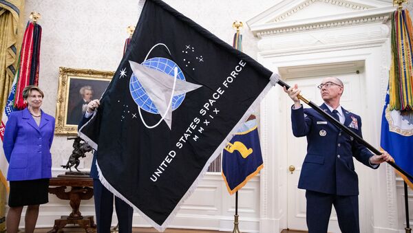 Официальный флаг космических войск США - Sputnik Lietuva