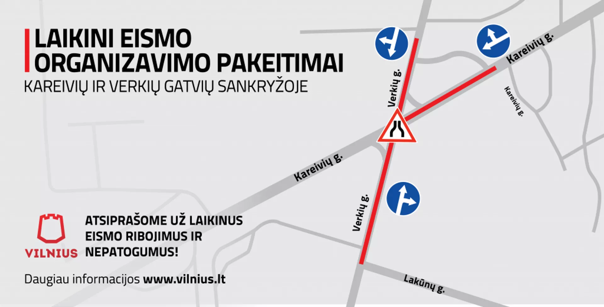 Vilniaus gyventojai perspėjami apie laikinus eismo pokyčius Verkių gatvėje Vilniaus gyventojai perspėjami apie laikinus eismo pokyčius Verkių gatvėje - Sputnik Lietuva, 1920, 22.02.2021