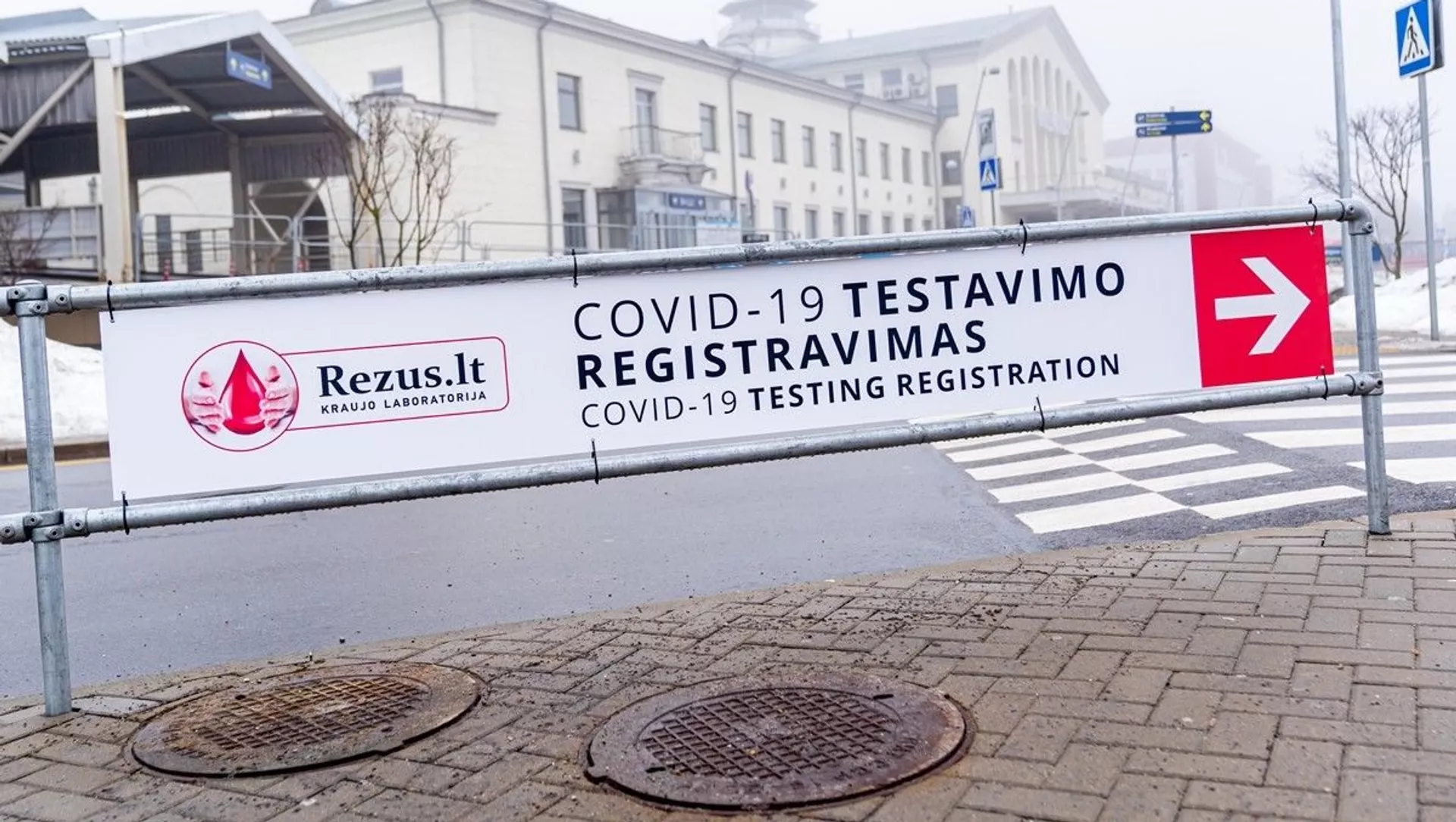 Koronaviruso tyrimas Vilniaus oro uoste
