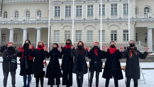 Акция в поддержку прав женщин в Вильнюсе - Sputnik Литва