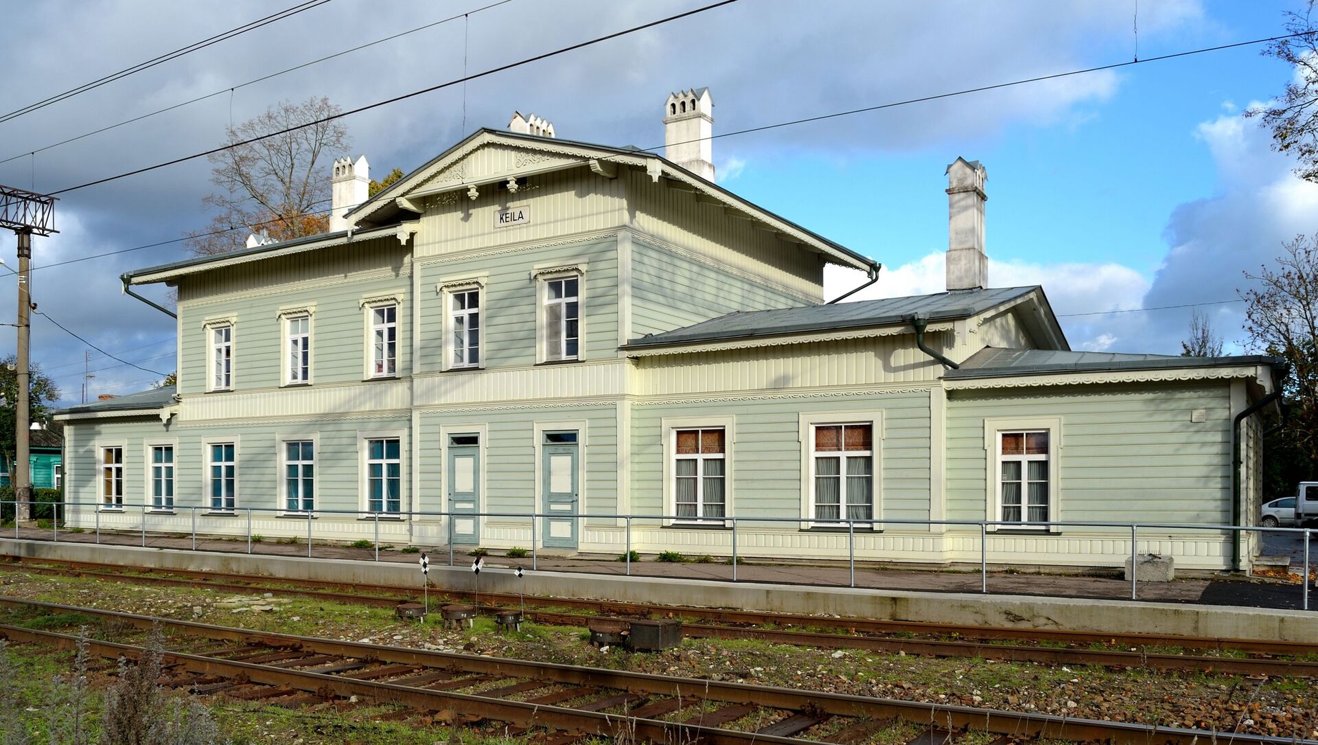Железнодорожная станция в городе Кейла, Эстония - Sputnik Литва, 1920, 15.03.2021