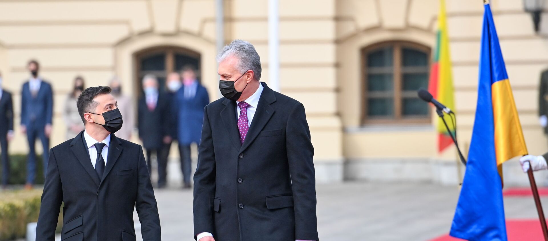 Президент Литвы Гитанас Науседа встретился с лидером Украины Владимиром Зеленским, 18 марта 2021 года - Sputnik Литва, 1920, 18.03.2021
