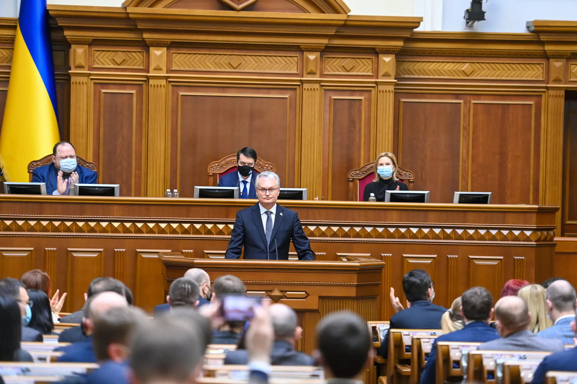 Президент Литвы Гитанас Науседа в Верховной раде Украины Президент Литвы Гитанас Науседа в Верховной раде Украины - Sputnik Lietuva, 1920, 12.05.2021
