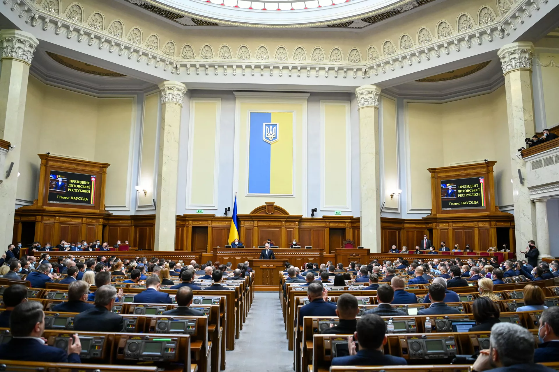 Президент Литвы Гитанас Науседа в Верховной раде Украины Президент Литвы Гитанас Науседа в Верховной раде Украины - Sputnik Lietuva, 1920, 12.05.2021