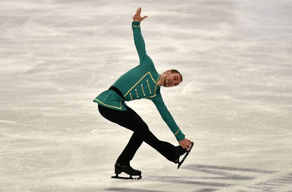 Nuotraukoje: Baltarusijos čiuožėjas Konstantinas Miliukovas. Trumpojoje programoje jis užėmė 16 vietą. - Sputnik Lietuva