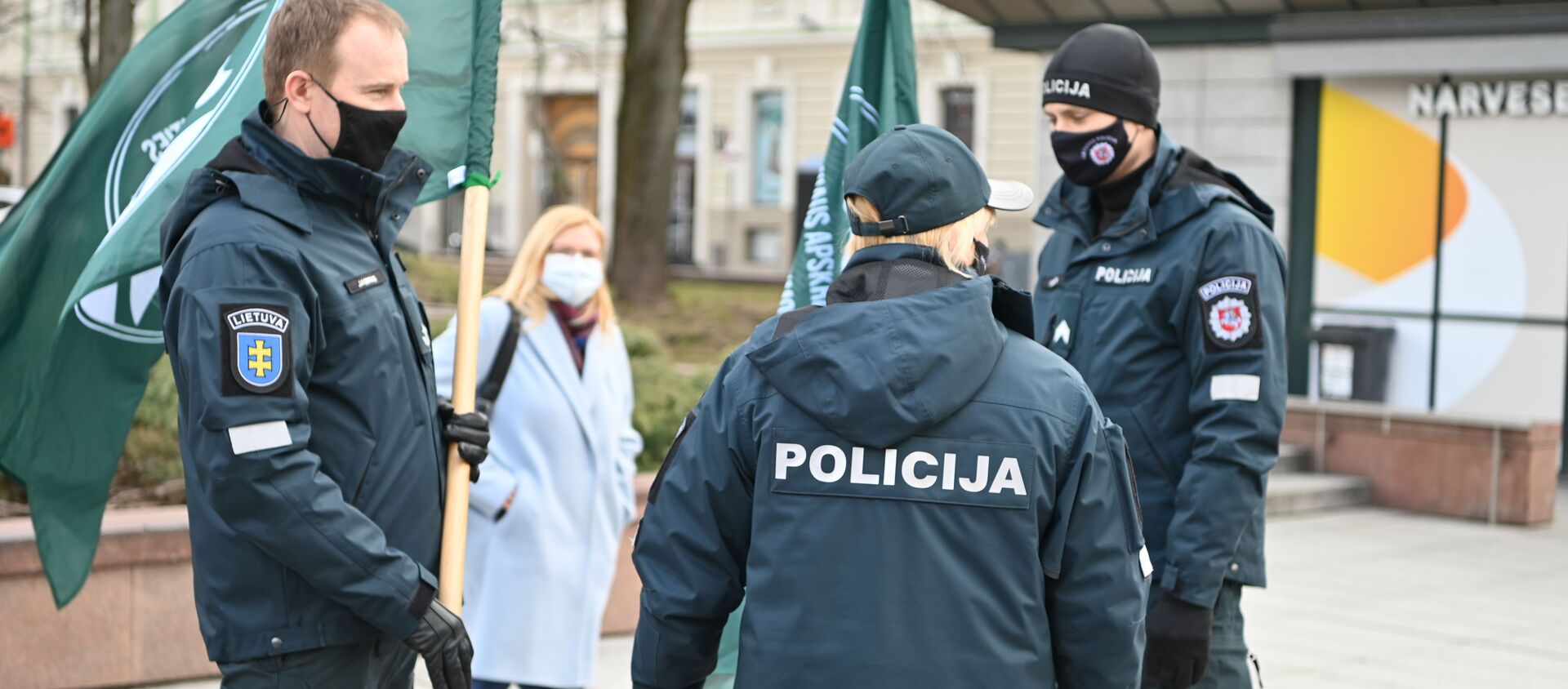 Протесты полицейских в Вильнюсе - Sputnik Литва, 1920, 08.04.2021