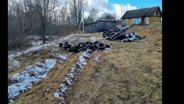 Ekologai susekė pažeidėjus, numetusius padangas viename iš Lietuvos kaimų - Sputnik Lietuva