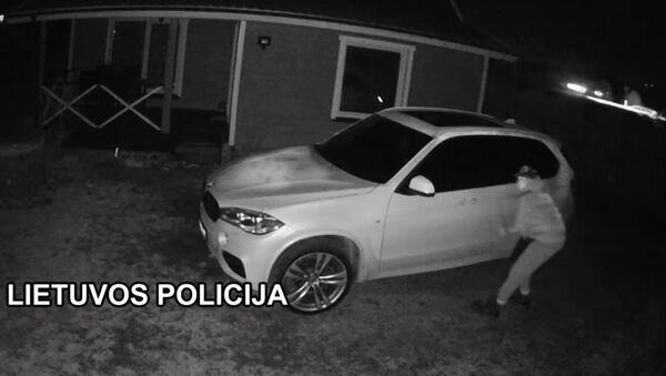 В Клайпеде на видео попала попытка украсть автомобиль - Sputnik Литва