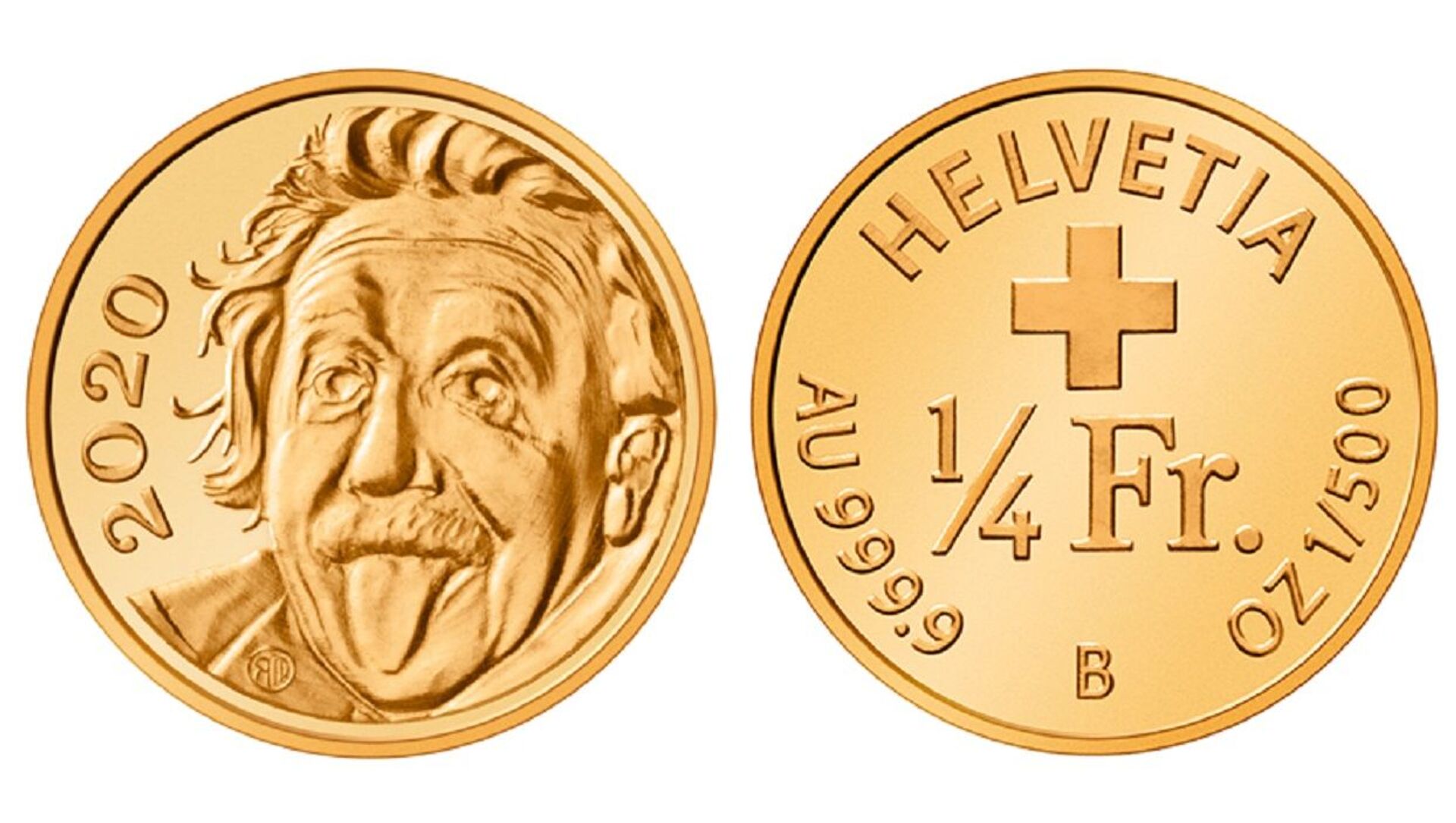 Šveicarijos moneta su Einšteino portretu - Sputnik Lietuva, 1920, 14.04.2021