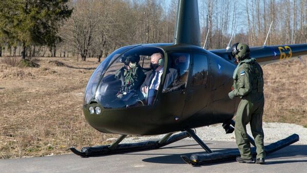 Министр обороны Литвы Арвидас Анушаускас во время визита в Эстонию - Sputnik Литва
