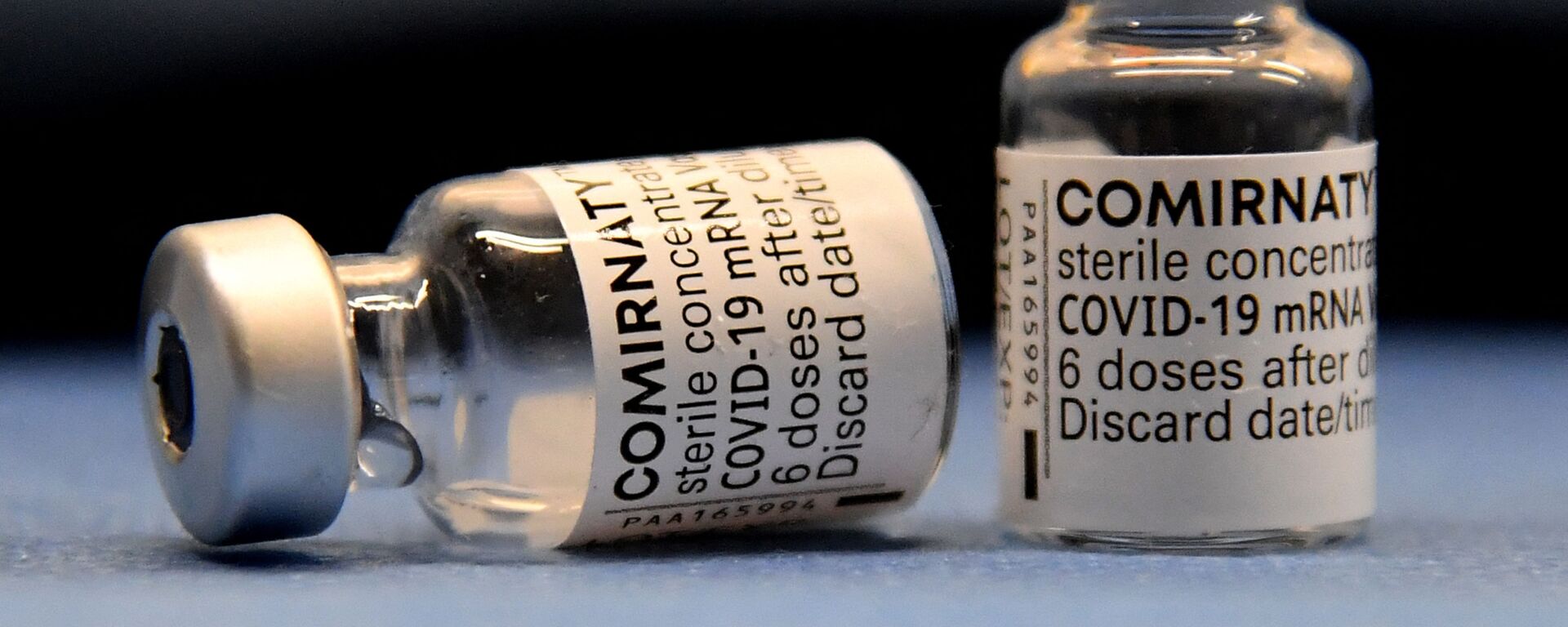 Ампулы с вакциной от коронавируса Pfizer/BioNTech - Sputnik Lietuva, 1920, 12.07.2021