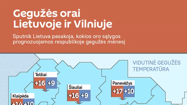 Gegužės orai Lietuvoje ir Vilniuje - Sputnik Lietuva