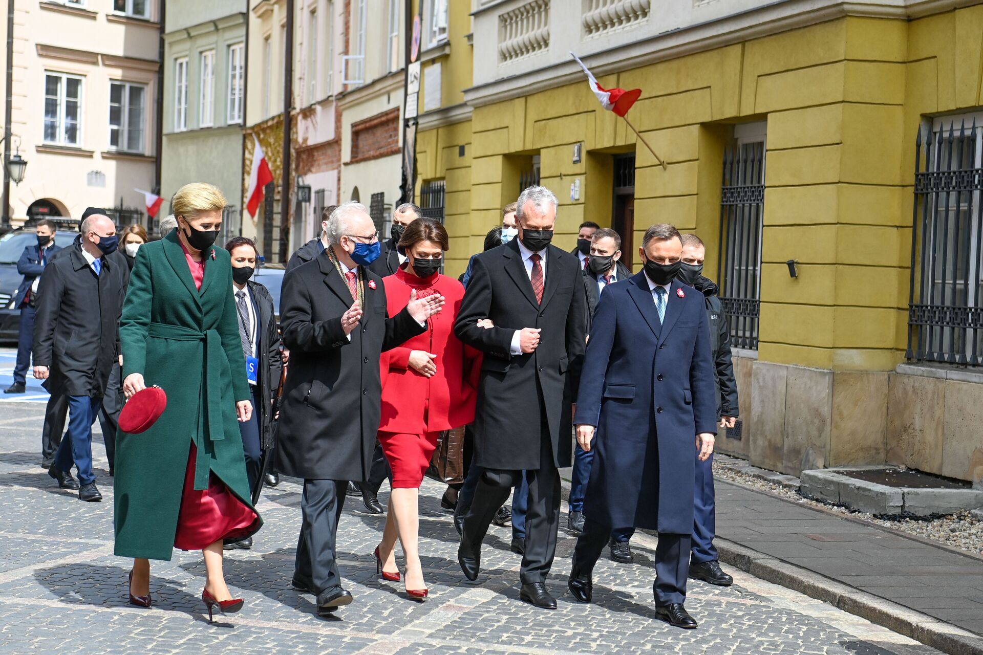 Президенты Литвы, Польши, Эстонии, Латвии и Украины в Варшаве, 3 мая 2021 года - Sputnik Литва, 1920, 12.05.2021