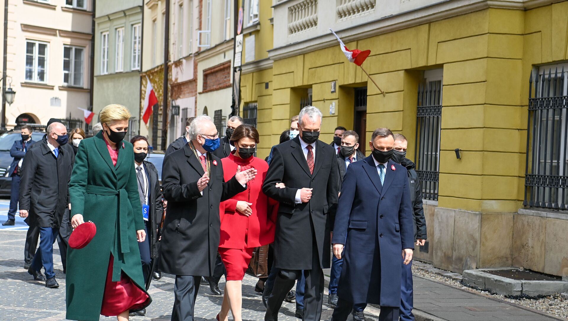 Президенты Литвы, Польши, Эстонии, Латвии и Украины в Варшаве, 3 мая 2021 года - Sputnik Lietuva, 1920, 03.05.2021