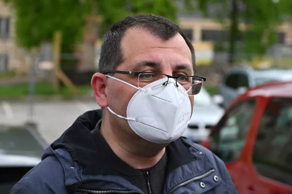 Akcijoje dalyvavo Santaros klinikų Šeimos medicinos centro vadovas Vytautas Kasiulevičius. Akcijoje dalyvavo Santaros klinikų Šeimos medicinos centro vadovas Vytautas Kasiulevičius. - Sputnik Lietuva