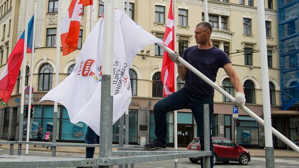 В Риге сняли флаги Международной хоккейной федерации - Sputnik Lietuva