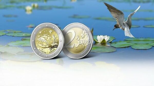 Žuvinto biosferos rezervatui skirtos 2 eurų proginės monetos - Sputnik Lietuva