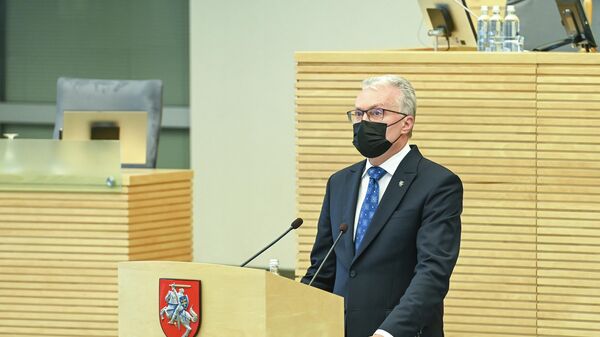 Президент Литвы Гитанас Науседа в Сейме - Sputnik Литва