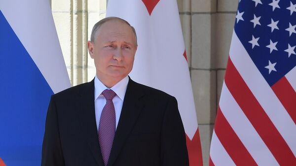 Президент РФ Владимир Путин на вилле Ла Гранж в Женеве - Sputnik Lietuva