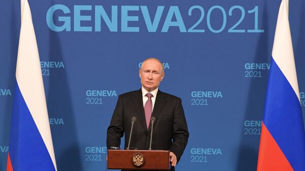 Встреча президентов России и США В. Путина и Дж. Байдена в Женеве - Sputnik Литва