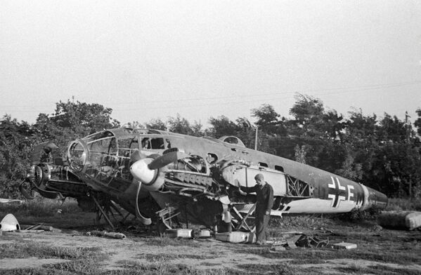 Vienas pirmųjų vokiečių lėktuvų numuštas netoli Odesos. - Sputnik Lietuva