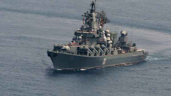 Rusijos karinio jūrų laivyno raketinis kreiseris  Variag  - Sputnik Lietuva
