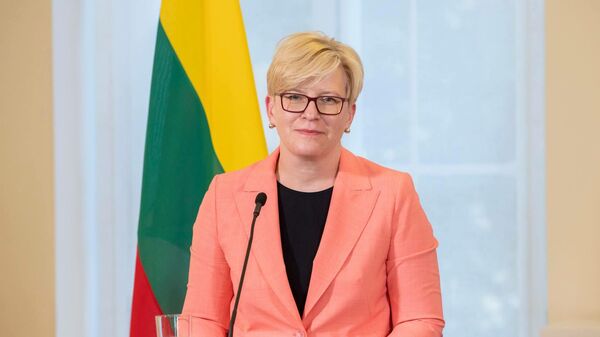 Премьер-министр Литвы Ингрида Шимоните во время визита в Эстонию - Sputnik Литва