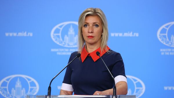 Oficiali Rusijos užsienio reikalų ministerijos atstovė Marija Zacharova  - Sputnik Lietuva