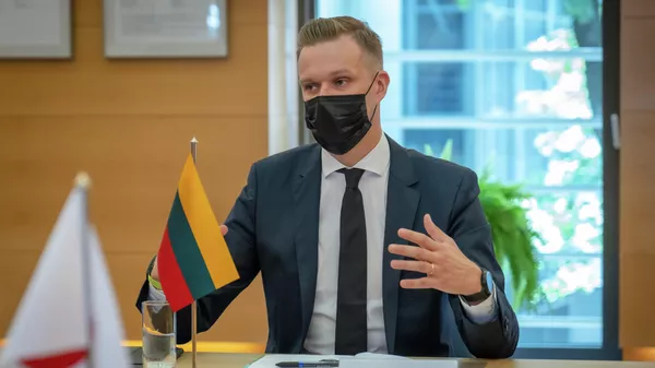 Lietuvos užsienio reikalų ministras Gabrielius Landsbergis - Sputnik Lietuva