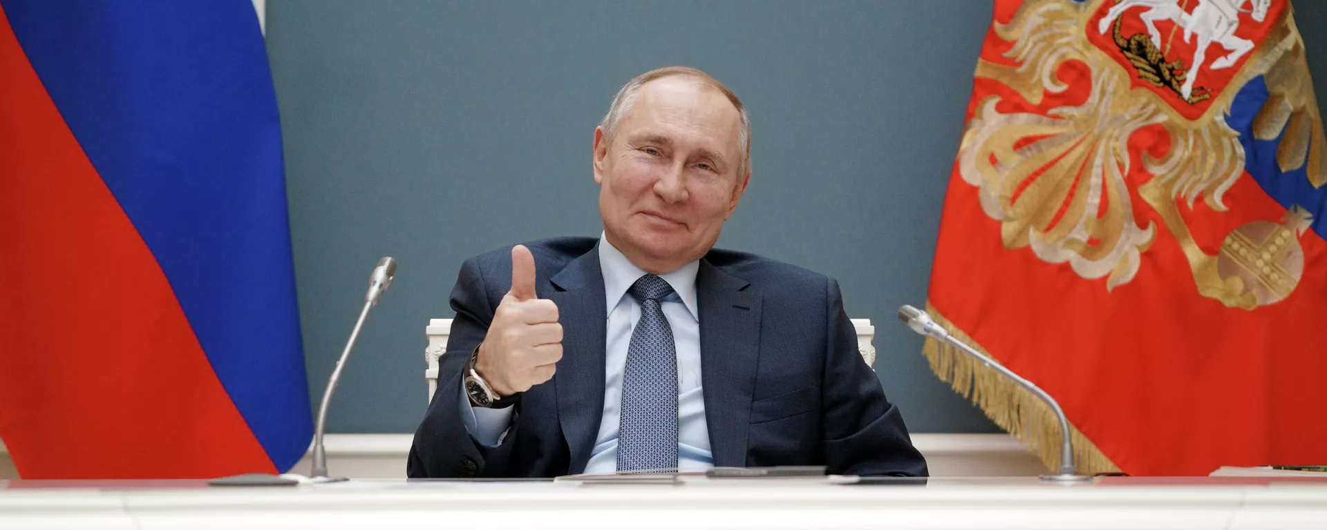 Rusijos prezidentas Vladimiras Putinas dalyvauja AE Akkuju trečiojo energetinio bloko statybos pradžios ceremonijoje - Sputnik Lietuva, 1920, 08.07.2021